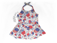 Load image into Gallery viewer, Floral Red White Blue