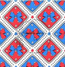 Load image into Gallery viewer, Bows Red White Blue