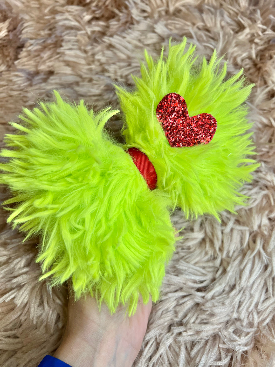 Green Fur with Red Middle