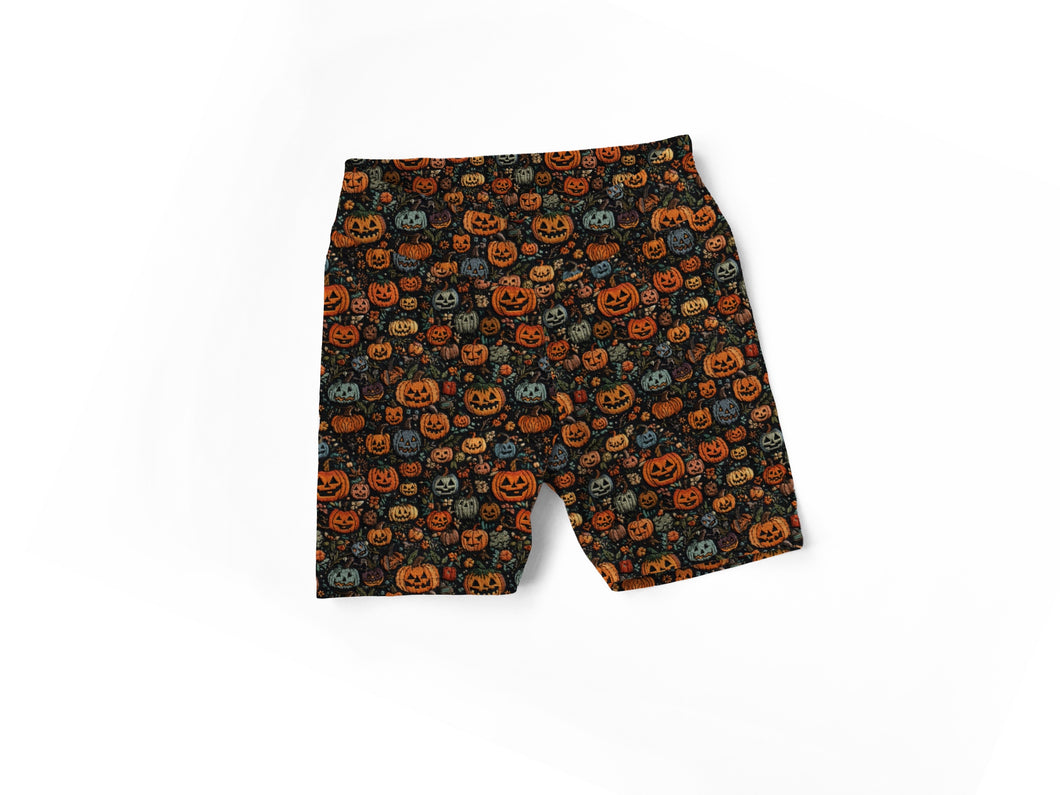 Pumpkin Biker Shorts