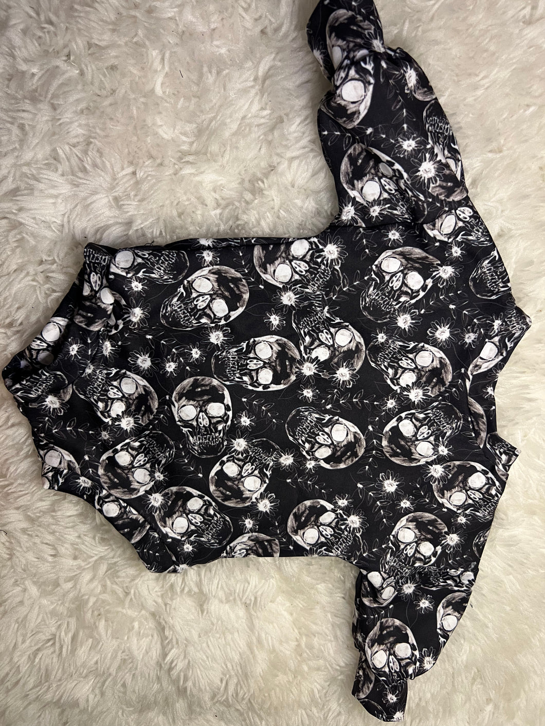 Skulls Sweater Romper NO Snaps