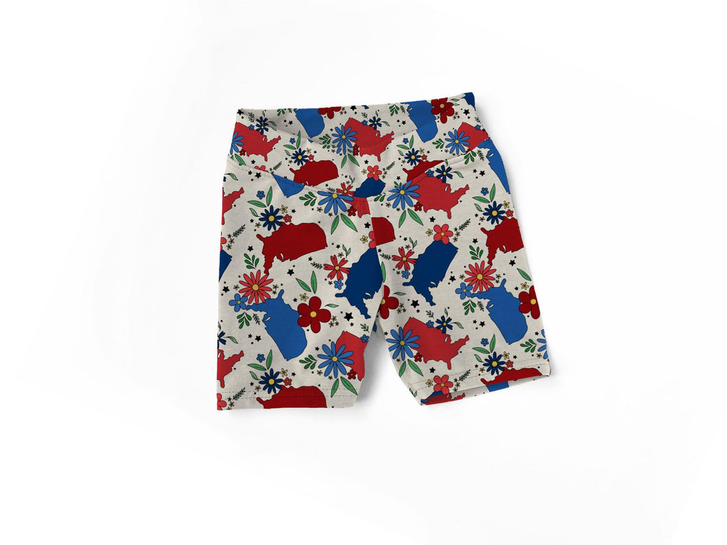 USA FOJ Biker Shorts