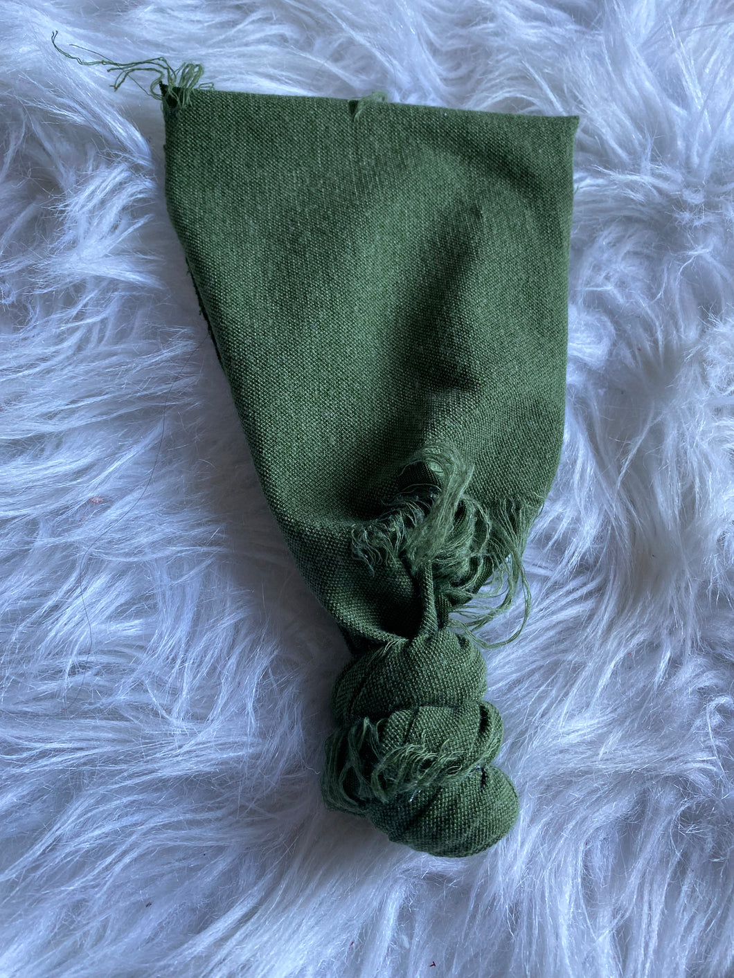 Green Distressed Topknot